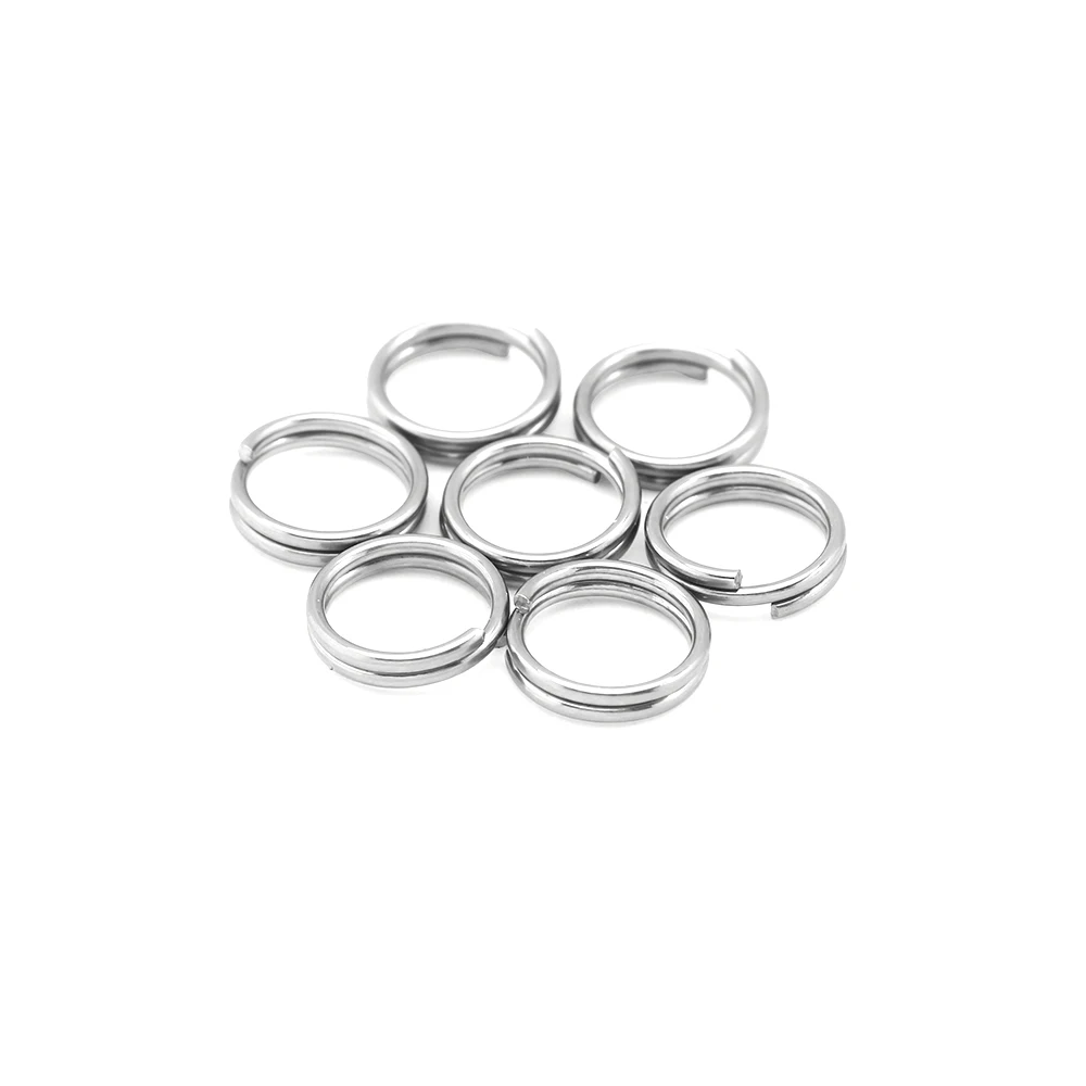 

100pcs 5/6/8/10mm Stainless Steel Findings Open Double Loops Jump Rings & Split Ring For jewelry Making DIY Handmade Accessories