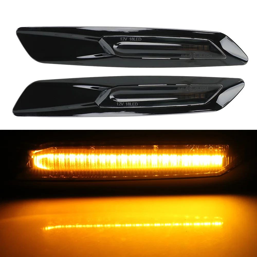 

1 Pair For BMW E60 E61 E81 E82 E88 E90 E91 E92 E93 LED Car Dynamic Side Marker Turn Signal Light Sequential Lamp Blinker Light