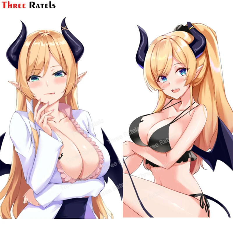 

Three Ratels E812 Yuzuki Choco Hololive Grand Customize Car Stickers Sunscreen Decal Waterproof Motorcycle Occlusion Scratch Dec