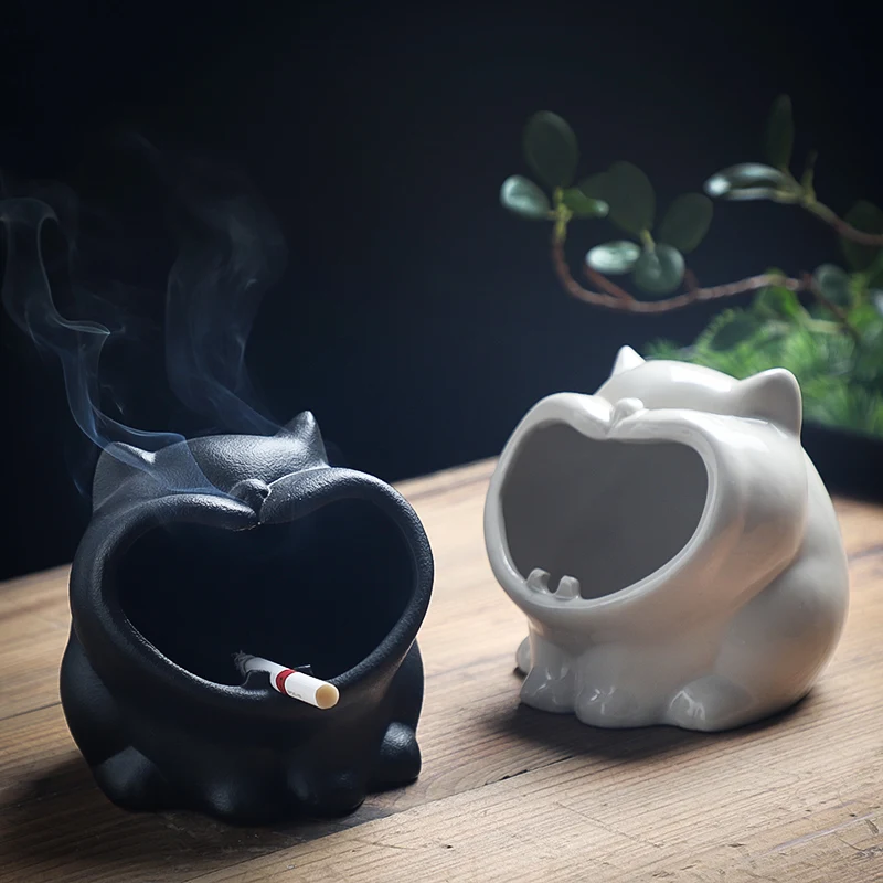 

Creative ashtray ceramic small animal ashtray to prevent fly ash personality car ashtray fashion ashtray home decoration ashtray