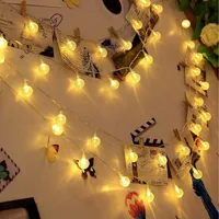 Mini Globe String Lamps Fairy String Lamps Plug In Waterproof Decor For Indoor Outdoor Party Wedding Christmas Garden Decor
