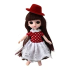 Кукла Принцесса, кукла, тело с большими глазами, подвижные суставы с головой, длинные вьющиеся волосы для детей поколения, игрушки, 1 комплект