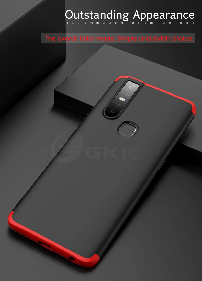 ДЛЯ VIVO Y11 чехол VIVO Y11Cover 360 градусов полный корпус чехол VIVO Y11 чехол с закаленным стеклом