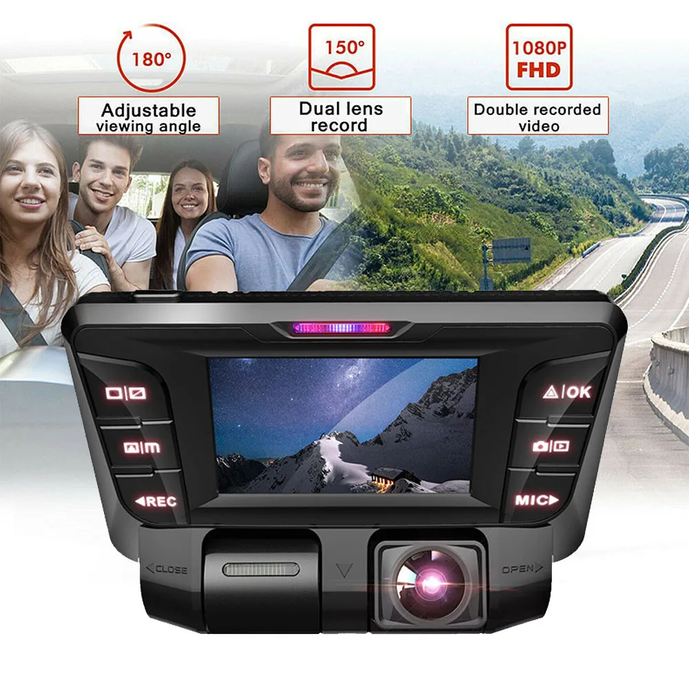 Автомобильный видеорегистратор Blueskysea с двумя объективами V28 WiFi 4K FHD SONY323 WDR 24h