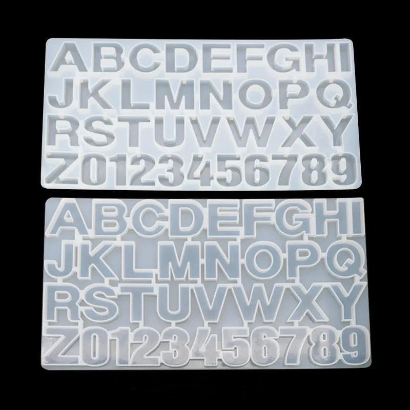 

Letter Mold Alphabet & Number Silicone Molds Initial Mold Large Clear Resin Mould Epoxy Resin Craft Supplies (36 Cavity)