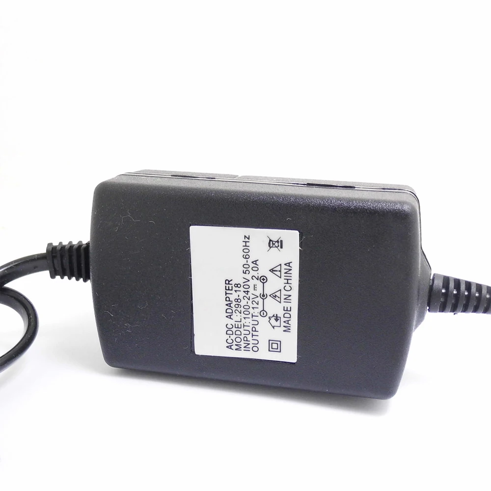 

DC12V 2A EU Fof NVR DVR AC100V-240V, DC12V 2A (2,1 * 5,5 )