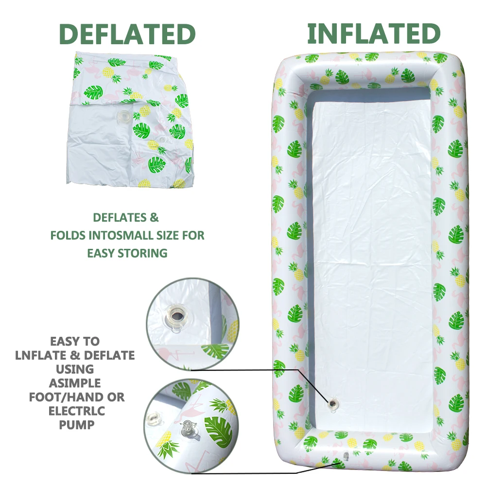 А надувной бар обслуживания салат буфет охладитель льда напиток для пикника стол