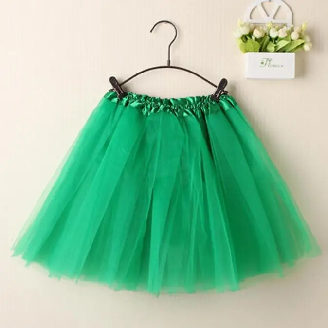 

Women Gauze Short Skirt Adult Tutu Dancing Skirt High Quality Pleated Skirt A-line Plus Size Mini Skirt Falda*3q