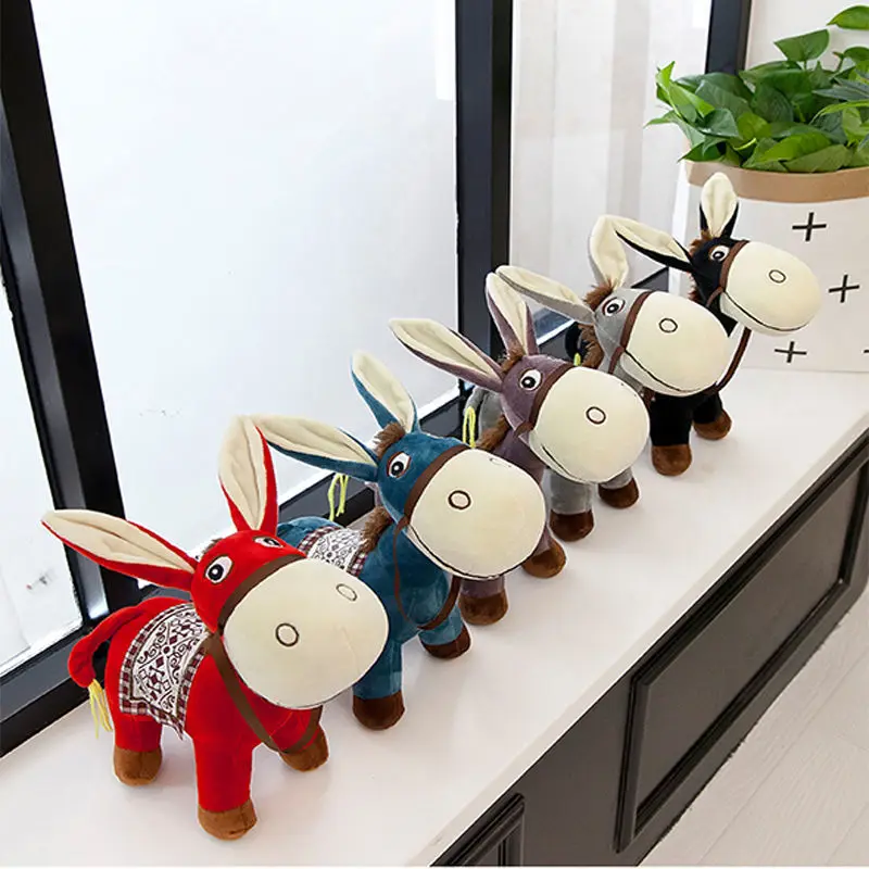 Плюшевый мягкий плюшевый Ослик 30 см | Игрушки и хобби