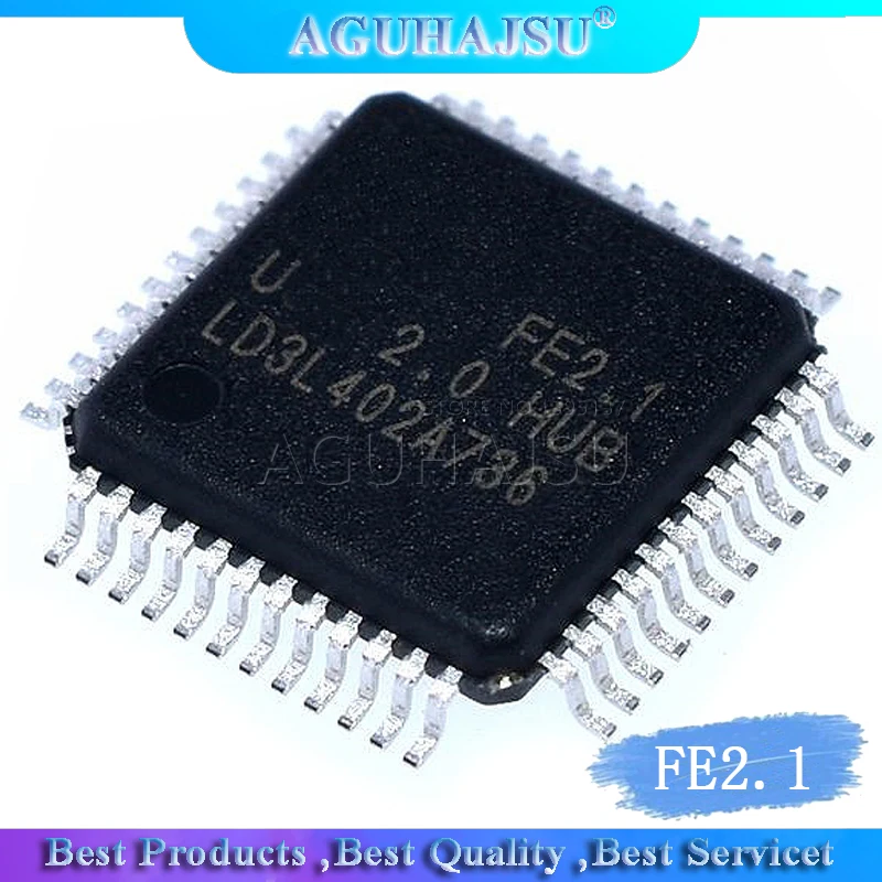 1 шт. / Лот FE2.1 QFP48 USB2.0 концентратор USB интерфейсный чип новый оригинальный|hub| |
