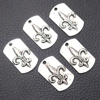6pcslot silver plated vintage spear tag charm metal pendants diy necklaces bracelets jewelry handicraft accessories 2817mm