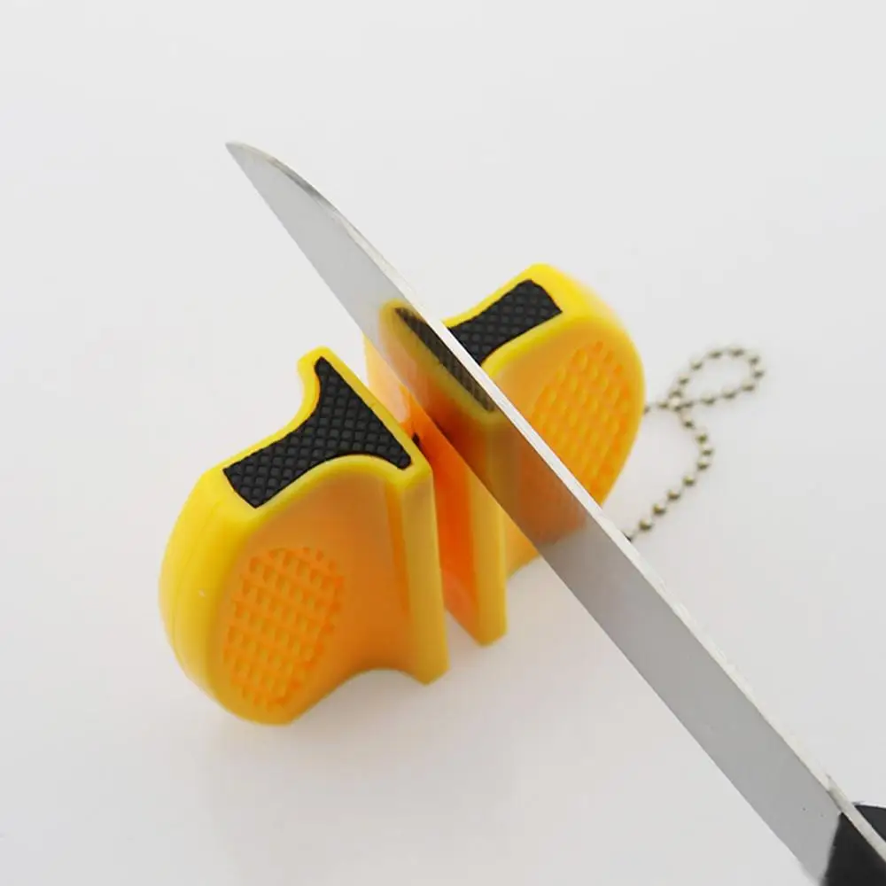 Портативная точилка для кухонных ножей Двухступенчатая походная карманная мини