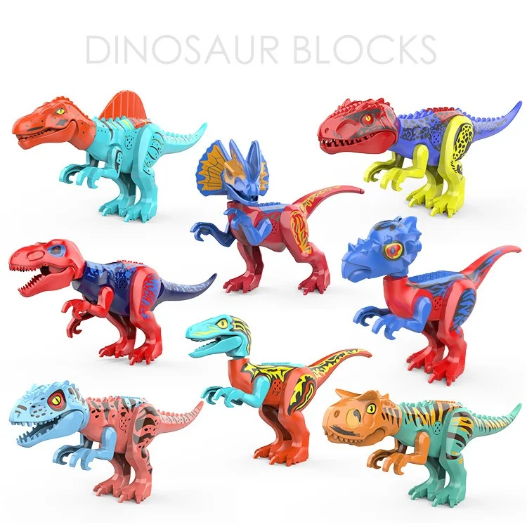 Парк Юрского периода Велоцираптор Dilophosauridae Tyrannosaurus строительные блоки