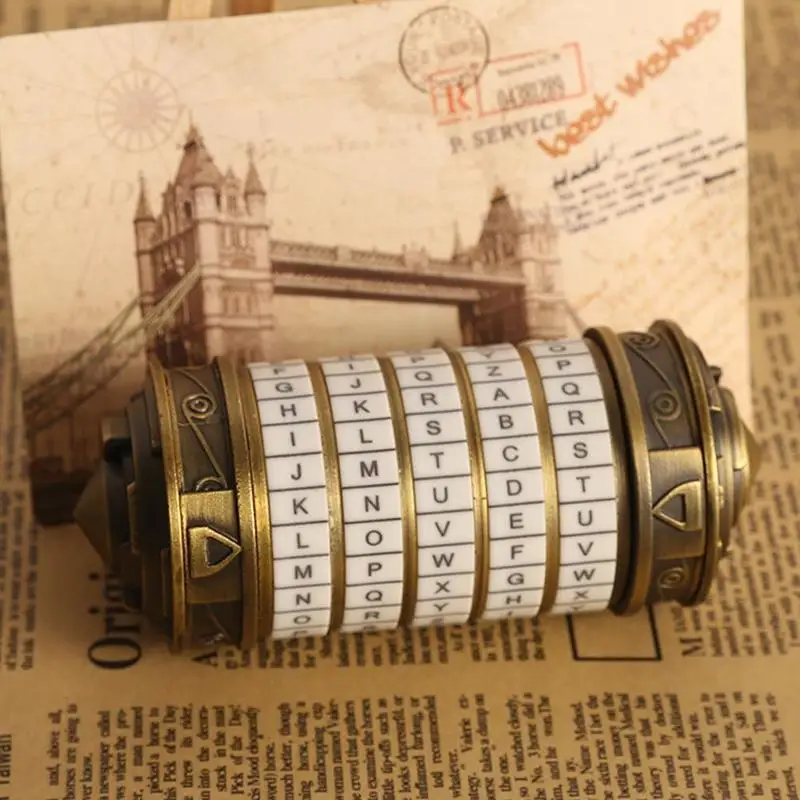 Креативный Ретро подарок ко Дню Святого Валентина цилиндрический замок с кодом