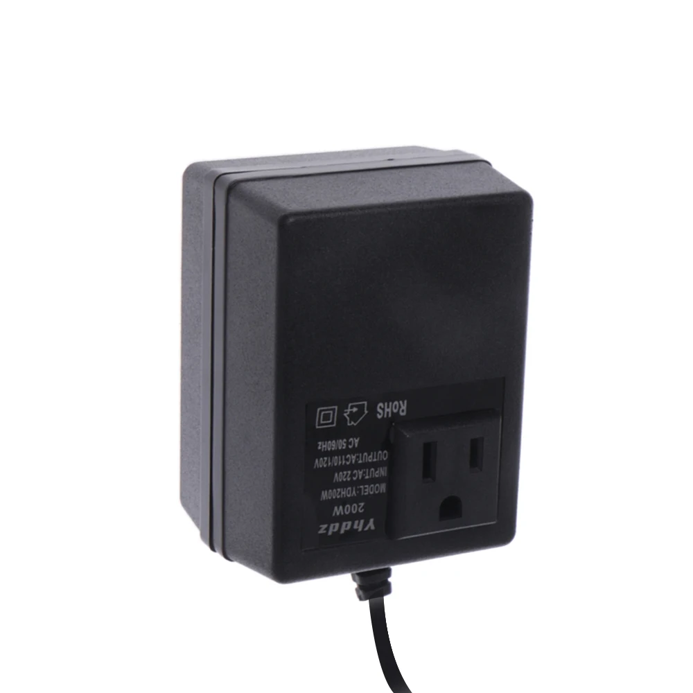 Понижающий дорожный преобразователь напряжения 200 Вт с вилкой Стандарта ЕС 220 В