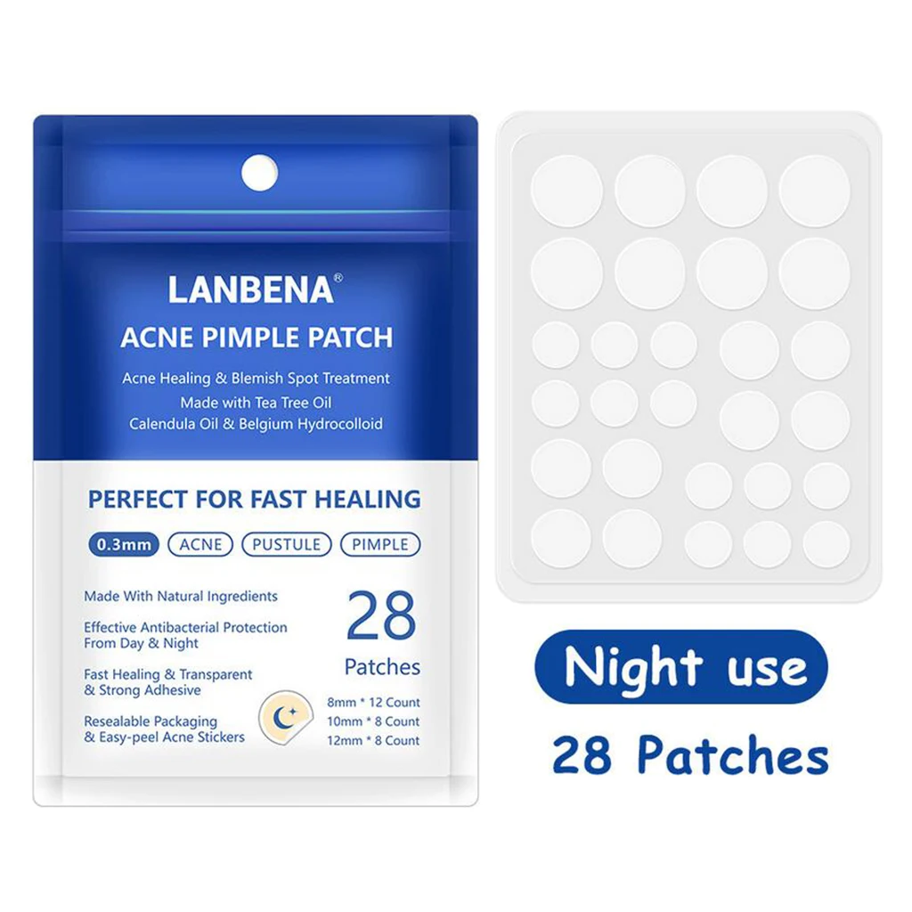 25/28pcs Hydrocolloid Acne Remover Pimple Patch Stickers Tag Transparent Acne Pimple Patch Acne Treatment Stickers Remover Tool