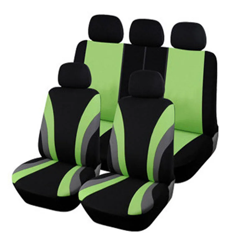 

Universal Car Seat Cover Set 9Pcs Seat Covers And 4Pcs Front Seat Back Seat Headrest Cover Polyester 3 Styles Optional