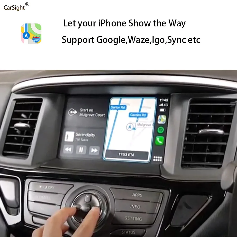Беспроводной Android автомобильный Apple CarPlay модуль для Nissan патруль Y62 Y61 Y60