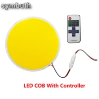 diameter 160mm circular dc 12v led cob light source dimmable round super bright led with dimmer remote controller