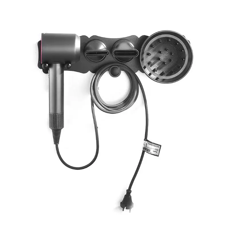 

Hairdryer Holder Wall Mounted Storgae Rack Bathroom Shelf For Hair Dryer 19QE