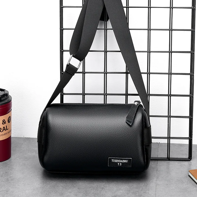 New Design Men's Bucket Bag Shoulder Bag Lady Cross Body Bag Male Messenger Bag Soft Handbag Travel Bag