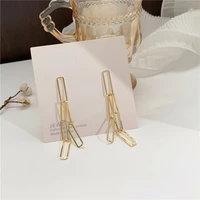 yangliujia temperament long chain tassel earrings 2020 new party contracted female personality earring jewelry gifts