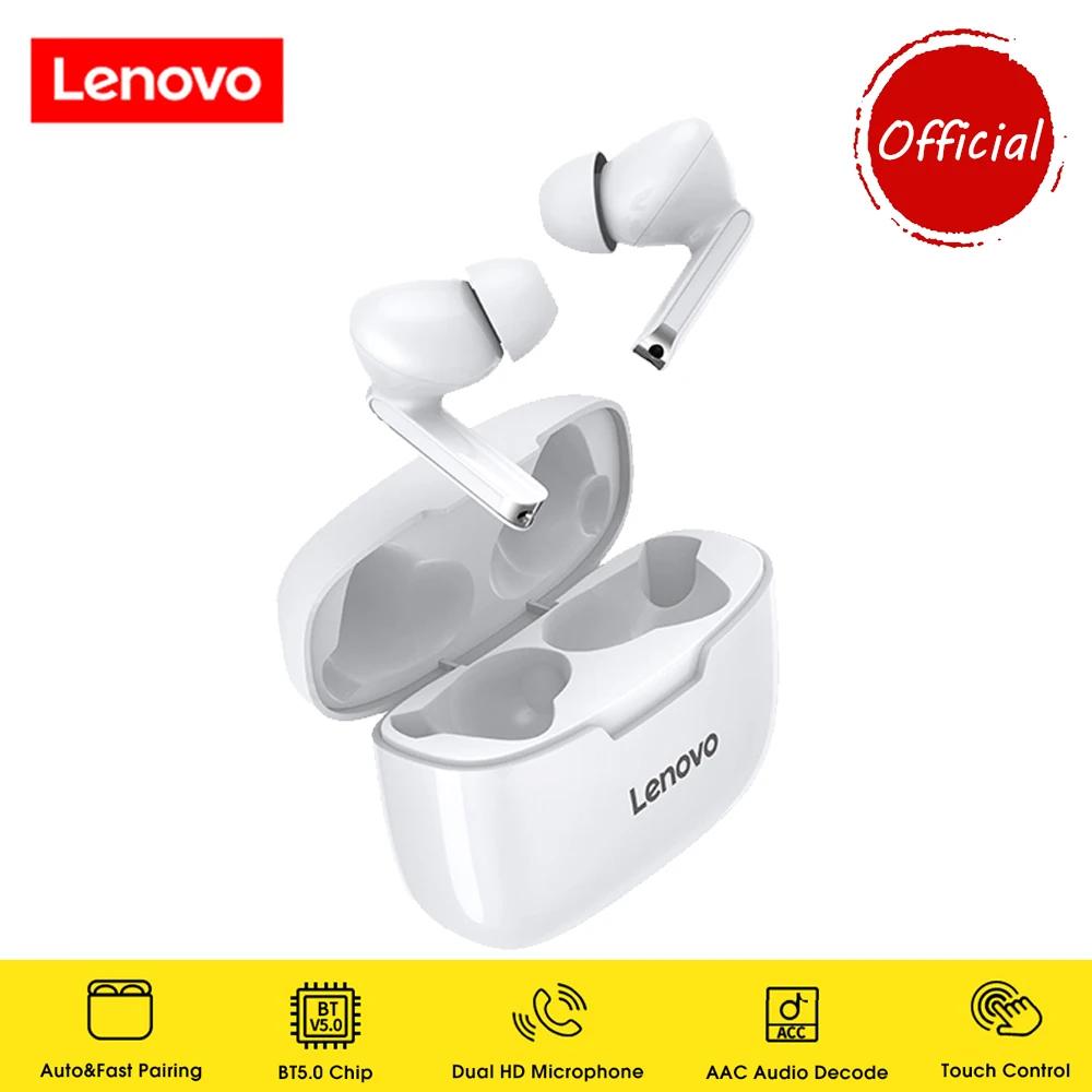 TWS-наушники Lenovo XT90 с поддержкой Bluetooth 5 0 шумоподавлением и сенсорным управлением |