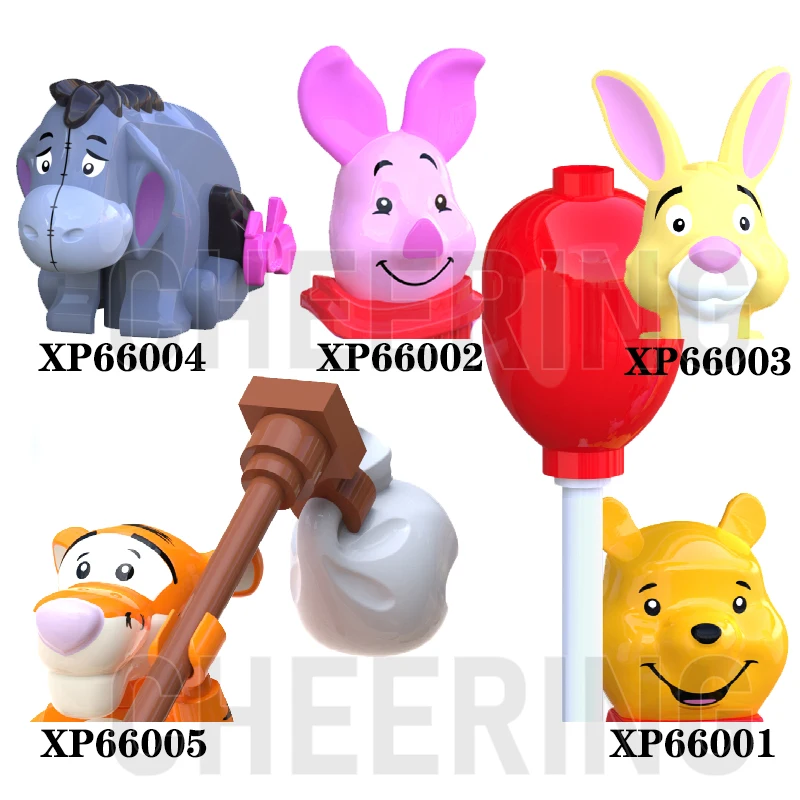 Действий кроя с изображением персонажей мультфильмов Winnies Мини Строительные