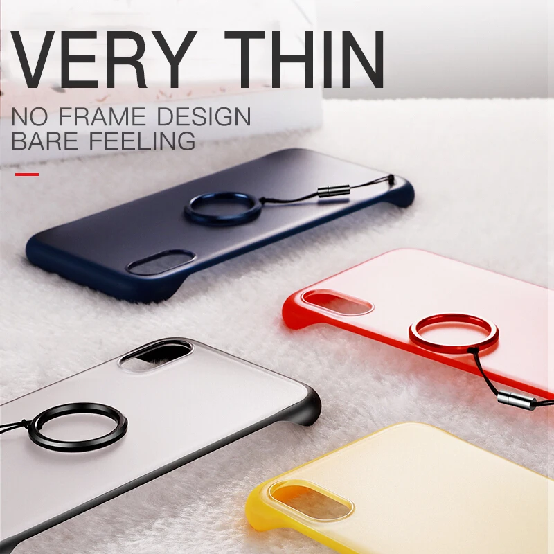 Frameless Phone Case For SamSung Galaxy A80 A20 A30 A50 A60 A70 A750 A10 Note 8 9 10 Slim Hard PC Matte Luxury Transparent Cover |