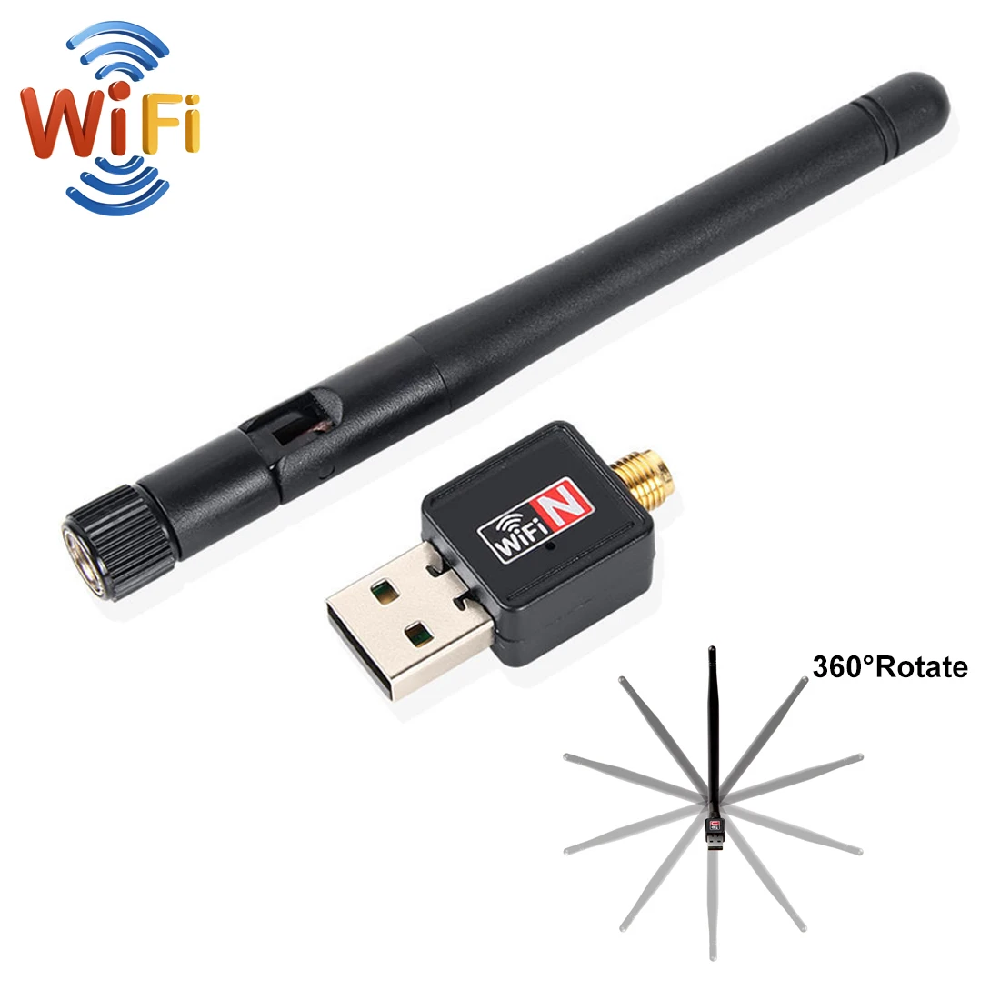

Upgrade Network Card WiFi Dongle Wireless USB Adapter 802.11 Ethernet 150Mbps Ghz Antenna Free Internet Gratis for PC Desktop