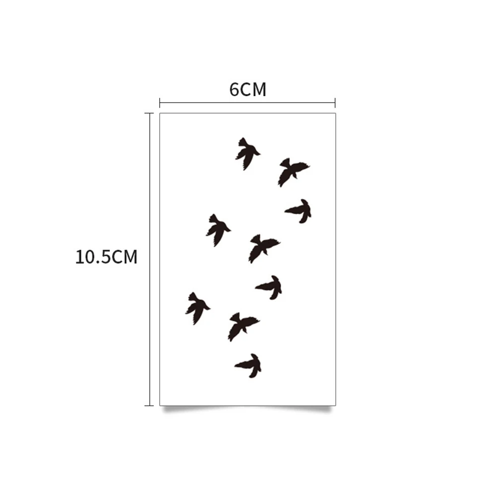 30/60 шт. перо слова черного цвета с надписью и принтом в временная татуировка для