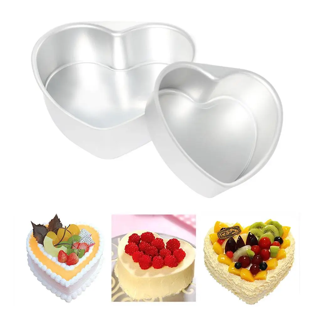 

6/8/10 Inch Heart Shape Non-stick Removable Bottom Baking Pan Kitchen Cake Mold