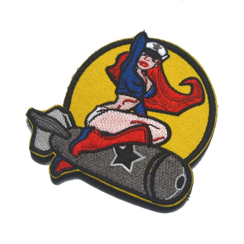 Нашивка с вышивкой значок богини морской пехоты военная Боевая нашивка