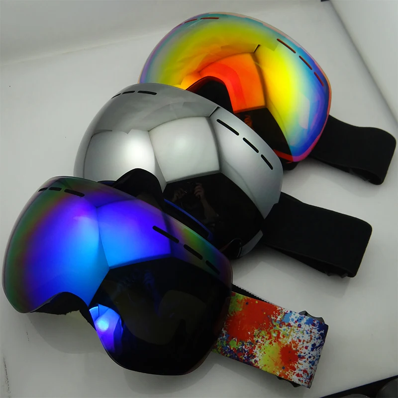 Лыжные очки для катания на лыжах снежные мужские и женские сноуборда двухслойные