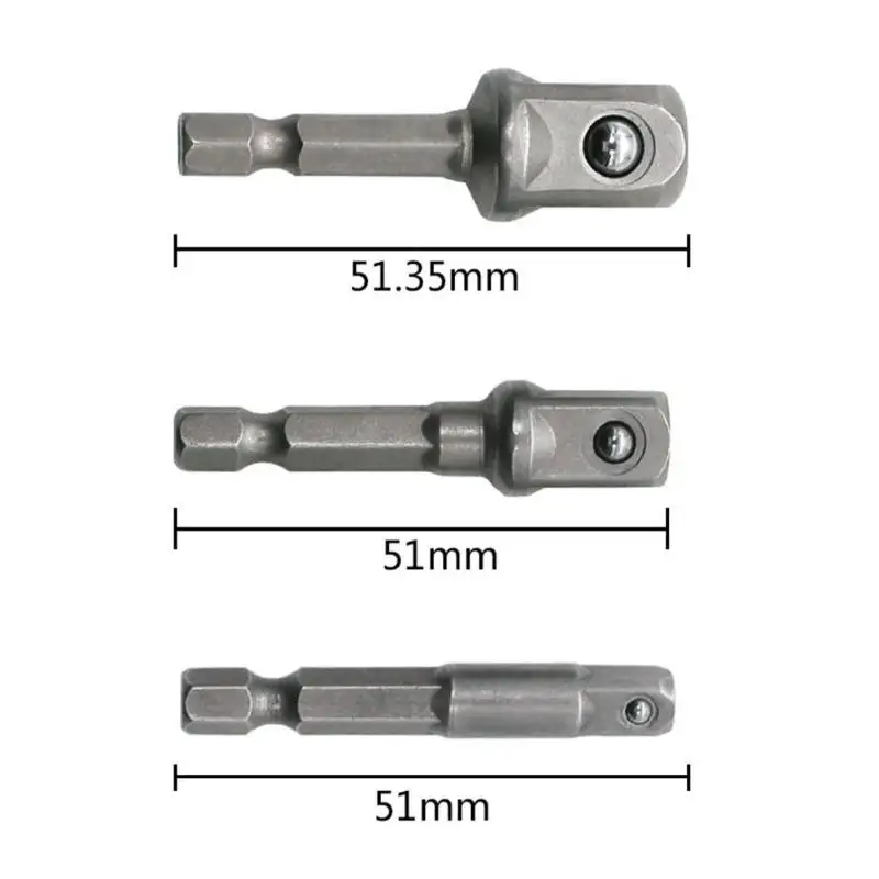 3 шт. 50 мм шестигранный хвостовик гаечный ключ Торцевая головка адаптер для дрели
