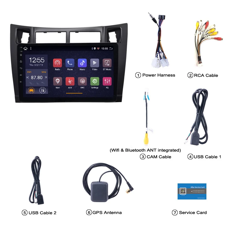 

2G RAM 32G ROM Android 8.1 Car DVD player for toyota yaris 2008-2011 GPS Navigation With Bluetooth/WIFI/USB