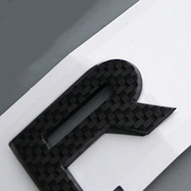 carbon fiber DIY буквы эмблема значок для Range Rover SV автобиография спорт EVOQUE HSE автомобильный стайлинг переоборудование средний капот багажник логотип наклейка - Цвет: carbon fiber