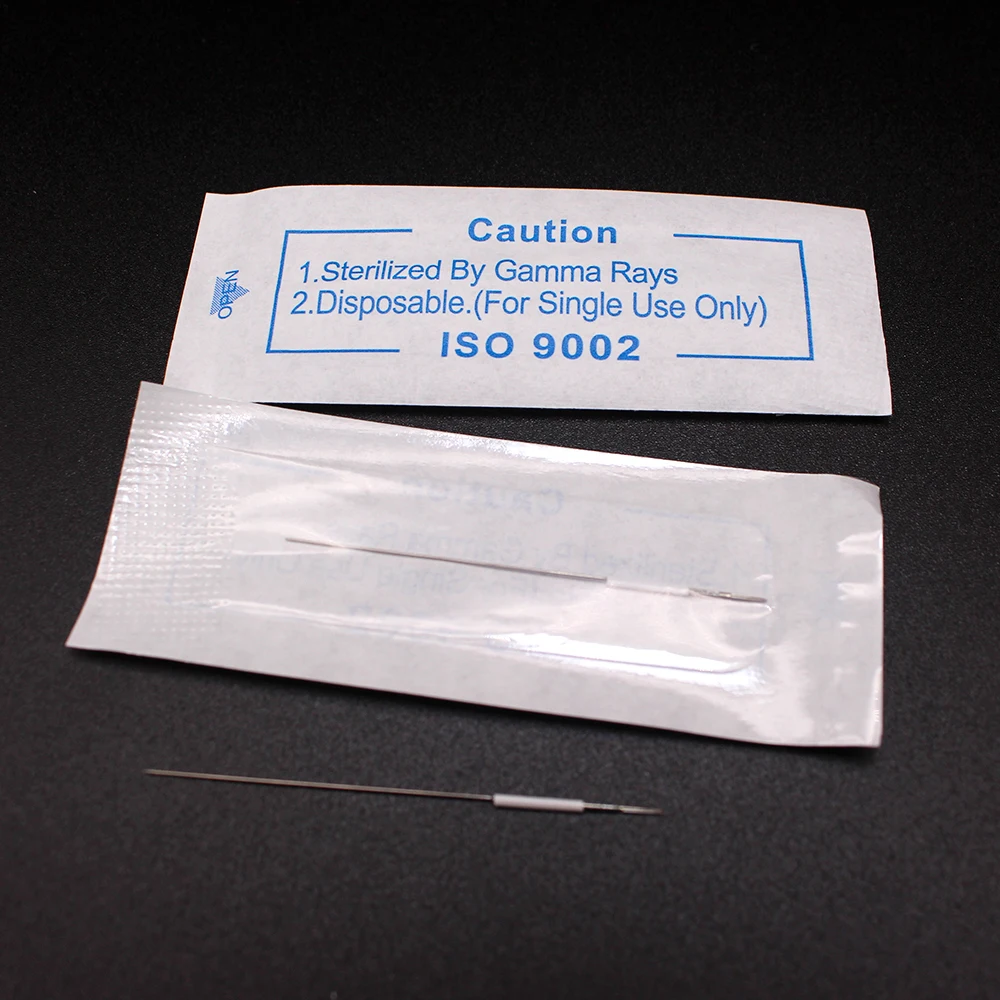 Disposable Sterilized 0.35*50mm PMU needles 3RL Tattoo Needles Use For Eyebrow Pen Machine Permanent Makeup Kit | Красота и здоровье