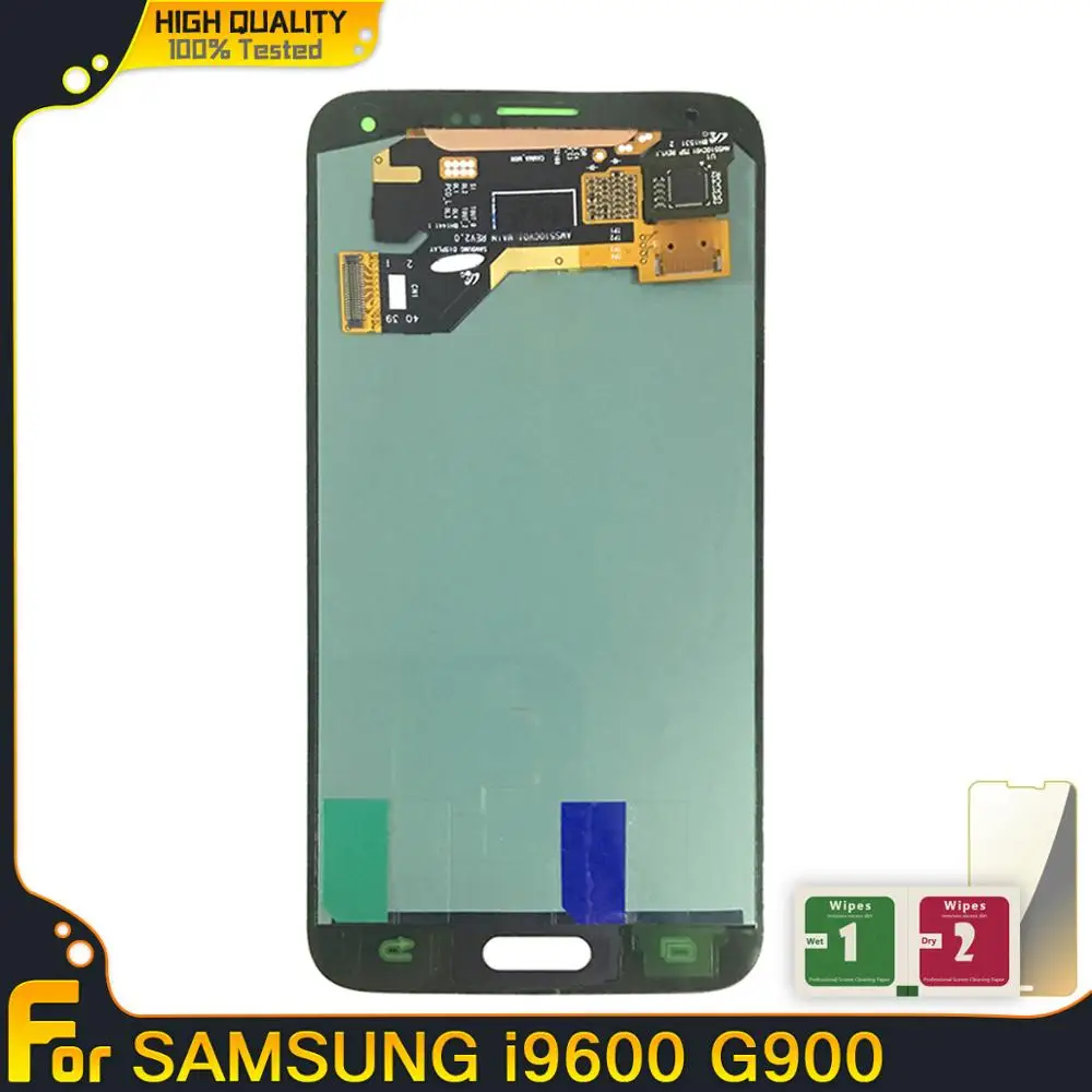 Новые запасные части ЖК дисплей для Samsung Galaxy S5 i9600 G900F G900H с сенсорным экраном
