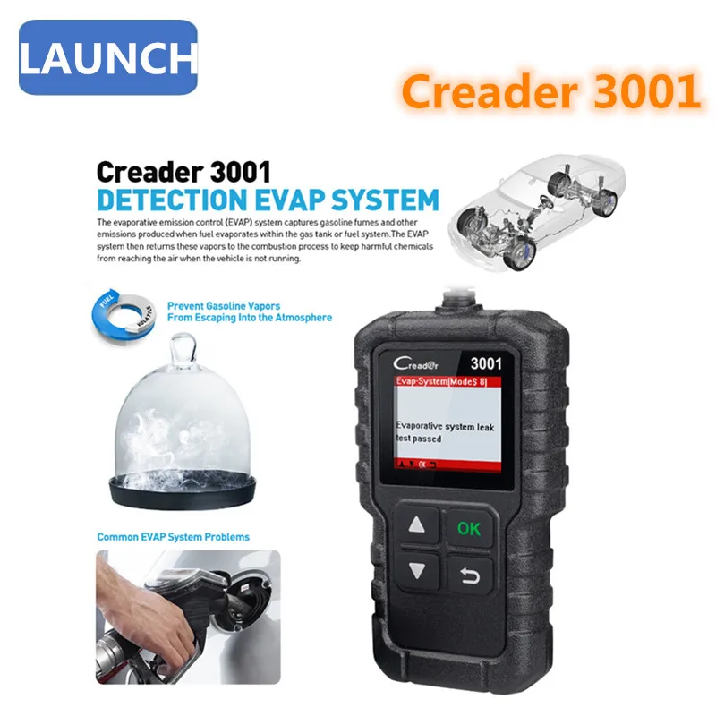 Оригинальный сканер для считывания кодов Launch Creader 3001 CR3001 Full OBD2/EOBD с поддержкой Cr3001