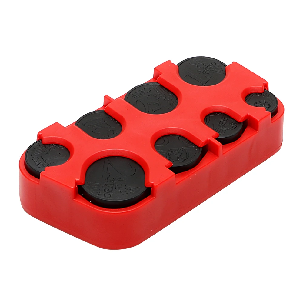 

Car-styling Auto Coin Holder Plastic Money Container Organizer Storage Box Car Euro Coin Case Stowing Tidying