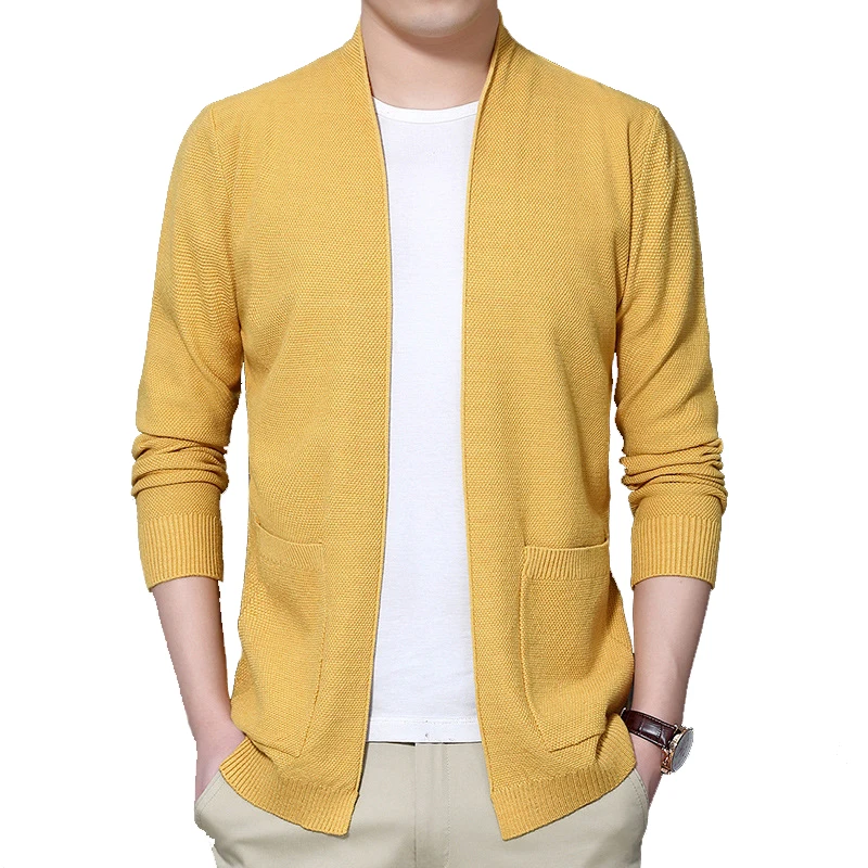 

Man New Knitted Sweater Men's Cardigan Solid Color Sweatercoat V-Neck Rabbit Fur Soft Knitted Sweater Outwear knitted cardigan