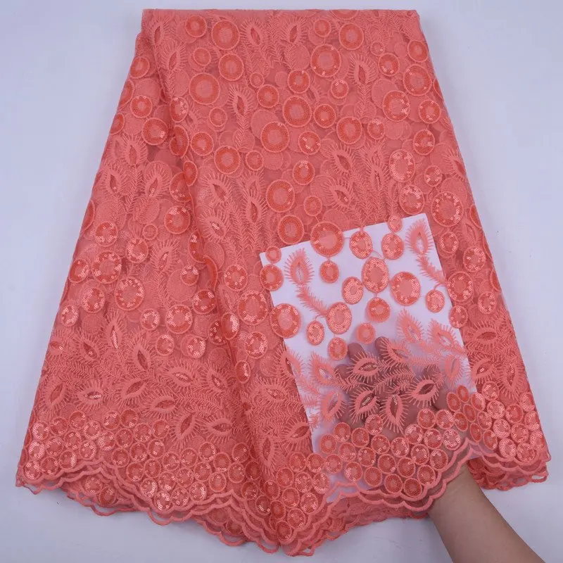 Последняя сине-зеленый Африканский кружевной ткани высококачественное молоко