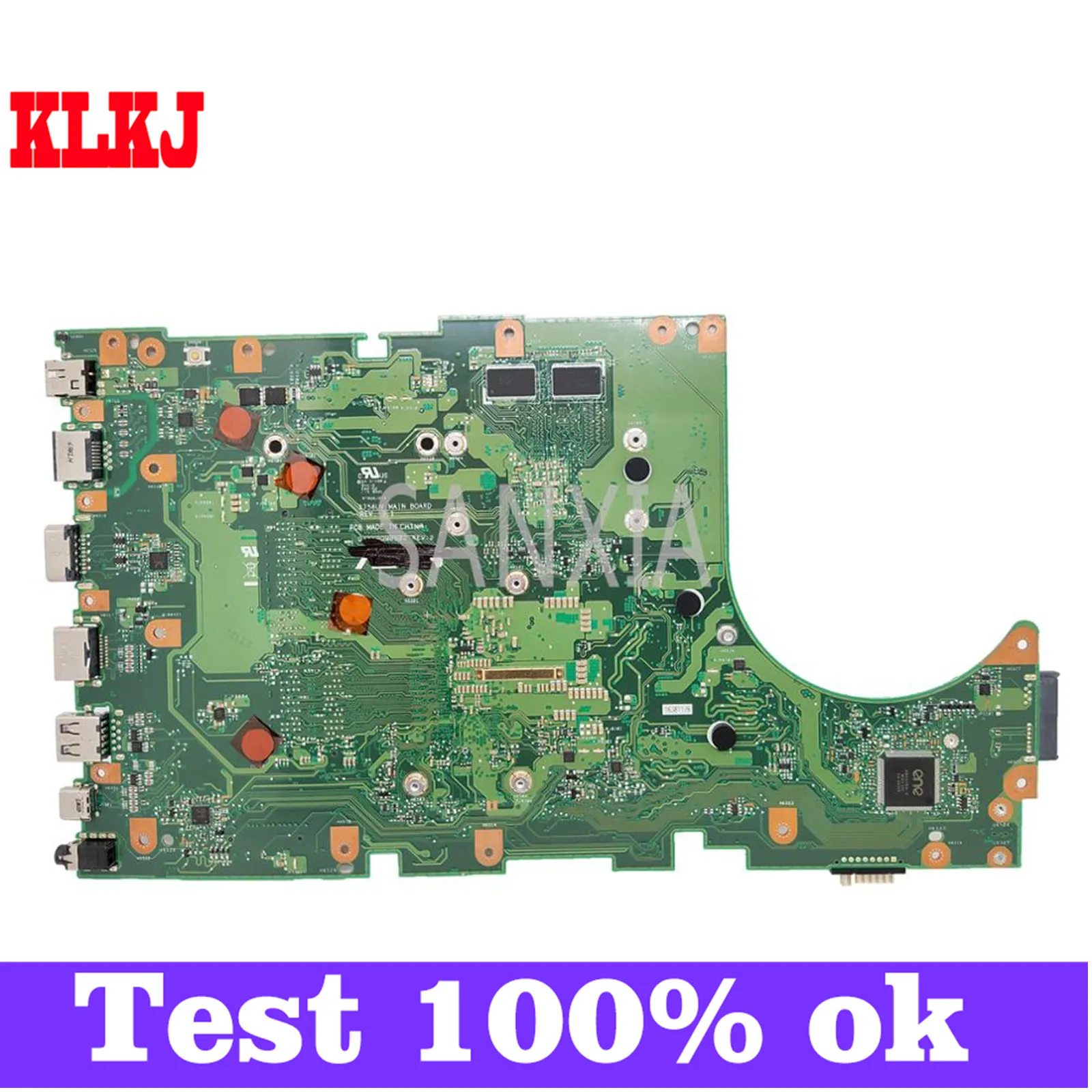 

KLKJ X756UV Laptop Motherboard For ASUS X756UVK X756UAK X756UAM X75UA Original Mainboard I3-7100U GT920M