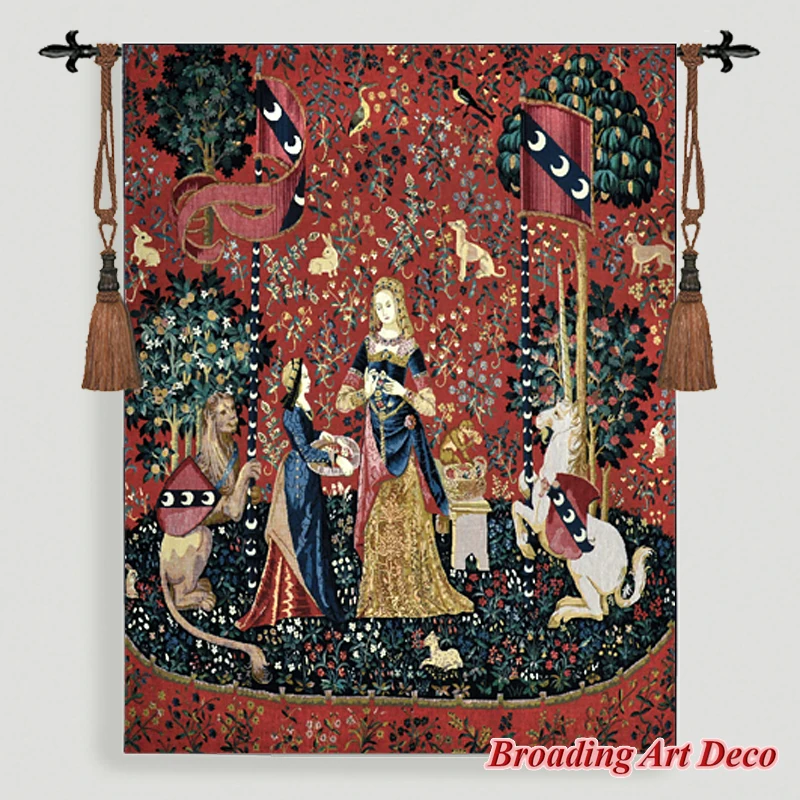 

Гобелен "Леди и единорог", Broading Art Deco, хлопок