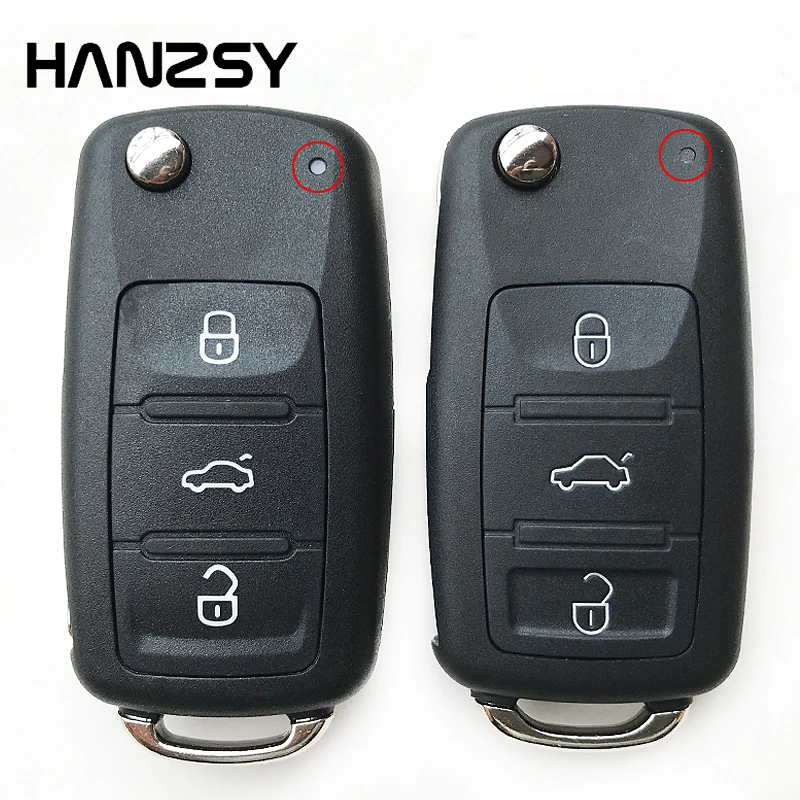 3+ 1/3 кнопки Складной флип-ключ корпус для Volkswagen Touareg Tiguan Для VW MK6 Polo Golf 4 7 6 Чехол для ключа автомобиля с дистанционным управлением