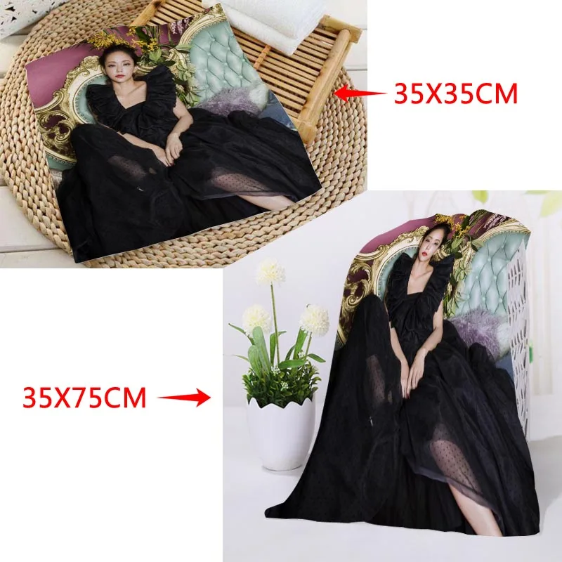 Полотенце для лица с рисунком прямоугольные полотенца из микрофибры Размеры 35x35