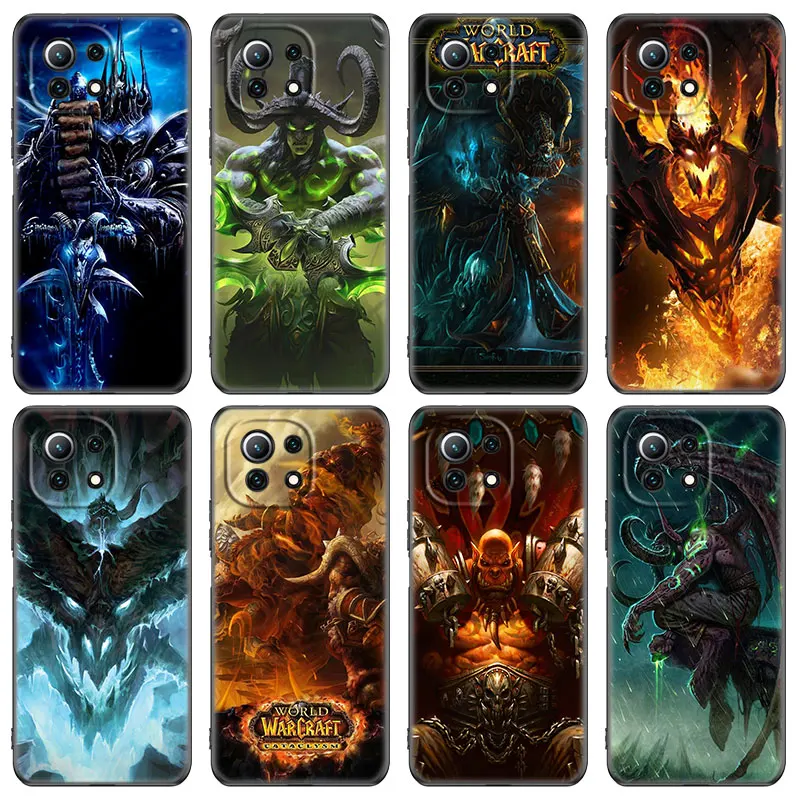 the world of warcraft phone case for xiaomi mi poco x3 nfc f3 gt m3 10t 11t 11x pro 11i a2 11 lite ne 5g civi soft black cover free global shipping