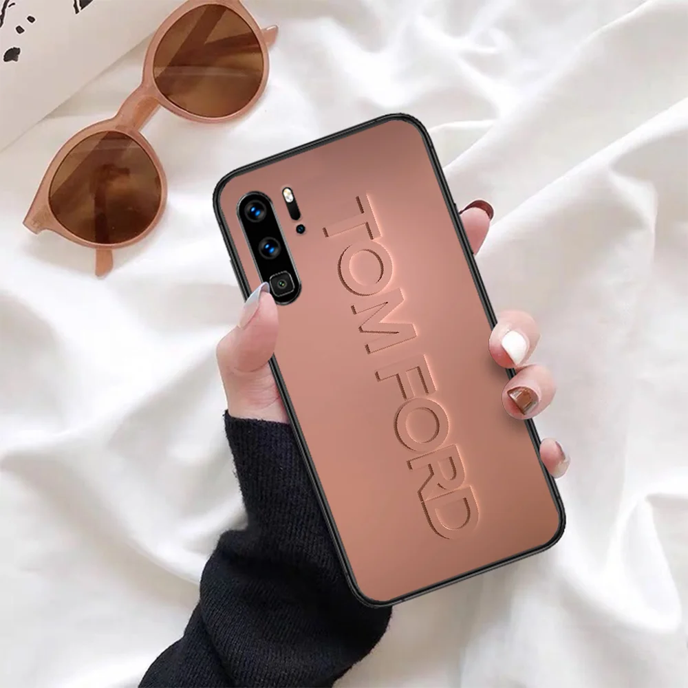 

Cosmetic luxury brand Phone Case For Huawei P Mate Smart 10 20 30 40 Lite Z 2019 Pro black Coque 3D Shell Silicone Bumper