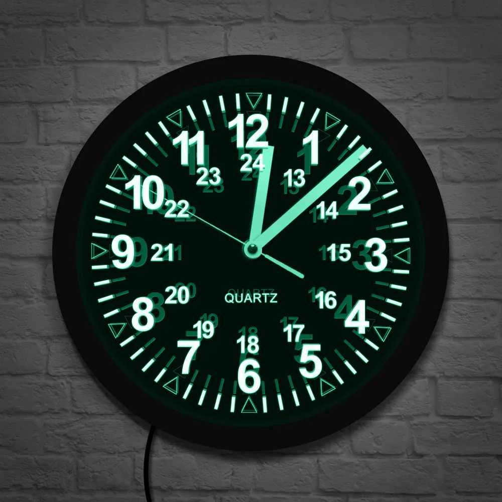 Военный узор винтажные Разноцветные Настенные светильники 24 часа дисплей Zulu